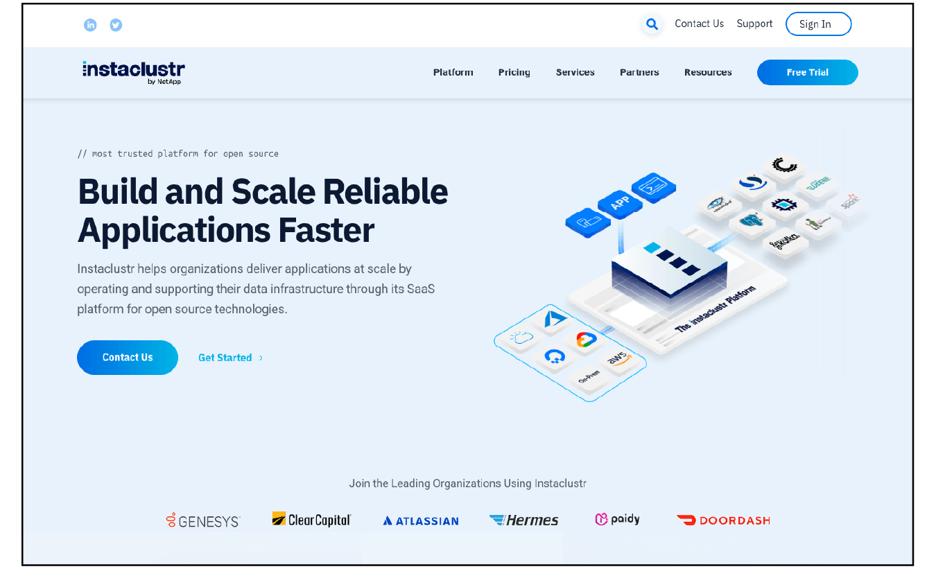 Instaclustr old design